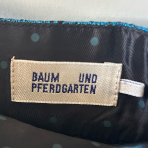 Baum Und Pferdgarten Sashenka Skirt in Blue Metallic Size Medium Gently Used - Picture 5 of 6